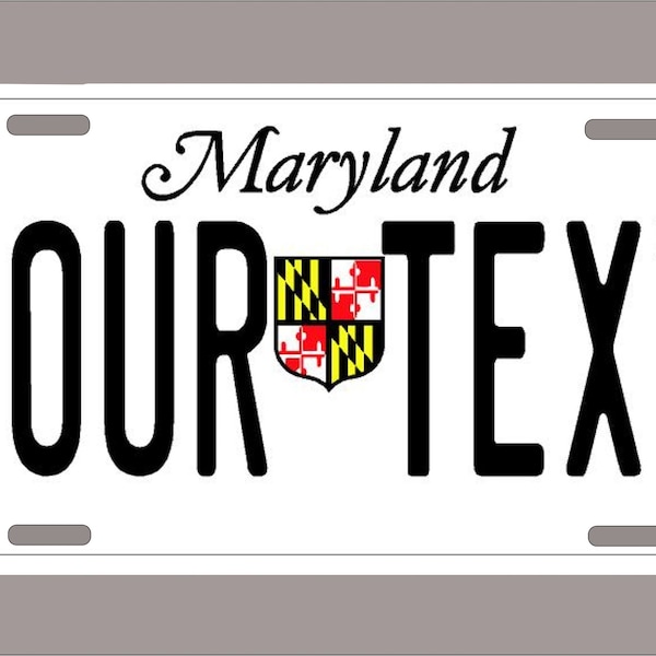 Maryland License Plate Etsy