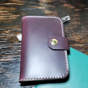 Cartera de cuero para pasaporte - Hecha a mano
