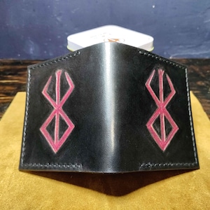 Portefeuille Manga Berserk - Personnage Guts - Marron, Polyuréthane - Neuf Avec étiquettes