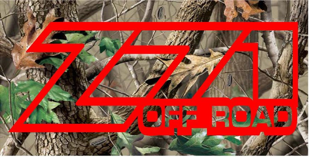 Camo Chevy Z71 off Road License Plate red Text Etsy