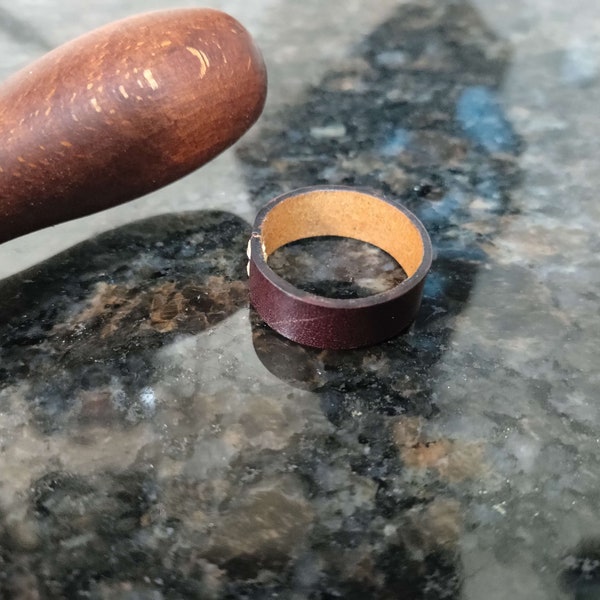 Leather Ring - Handmade