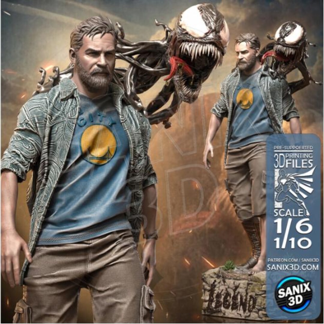 EXTREMELY HOT ITEM - Venom and Eddie Brock Model Kit - Sanix3d