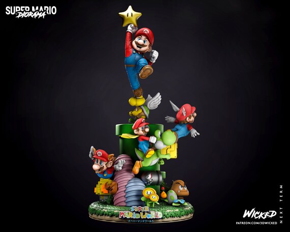Super Mario DIORAMA COMPLETE Kit - by Wicked - High Quality