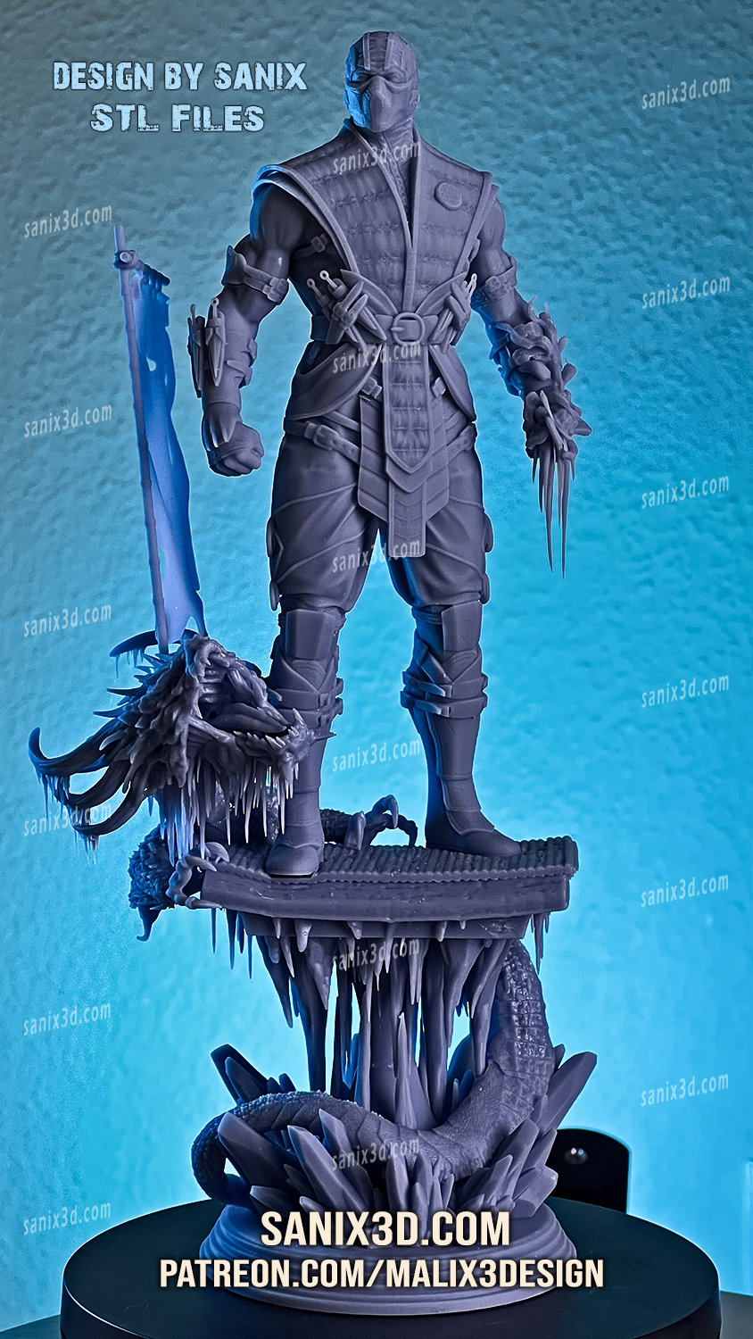 SUB-ZERO Kit ( Mortal Kombat ) - Scale 1:10 - Sanix3d - High