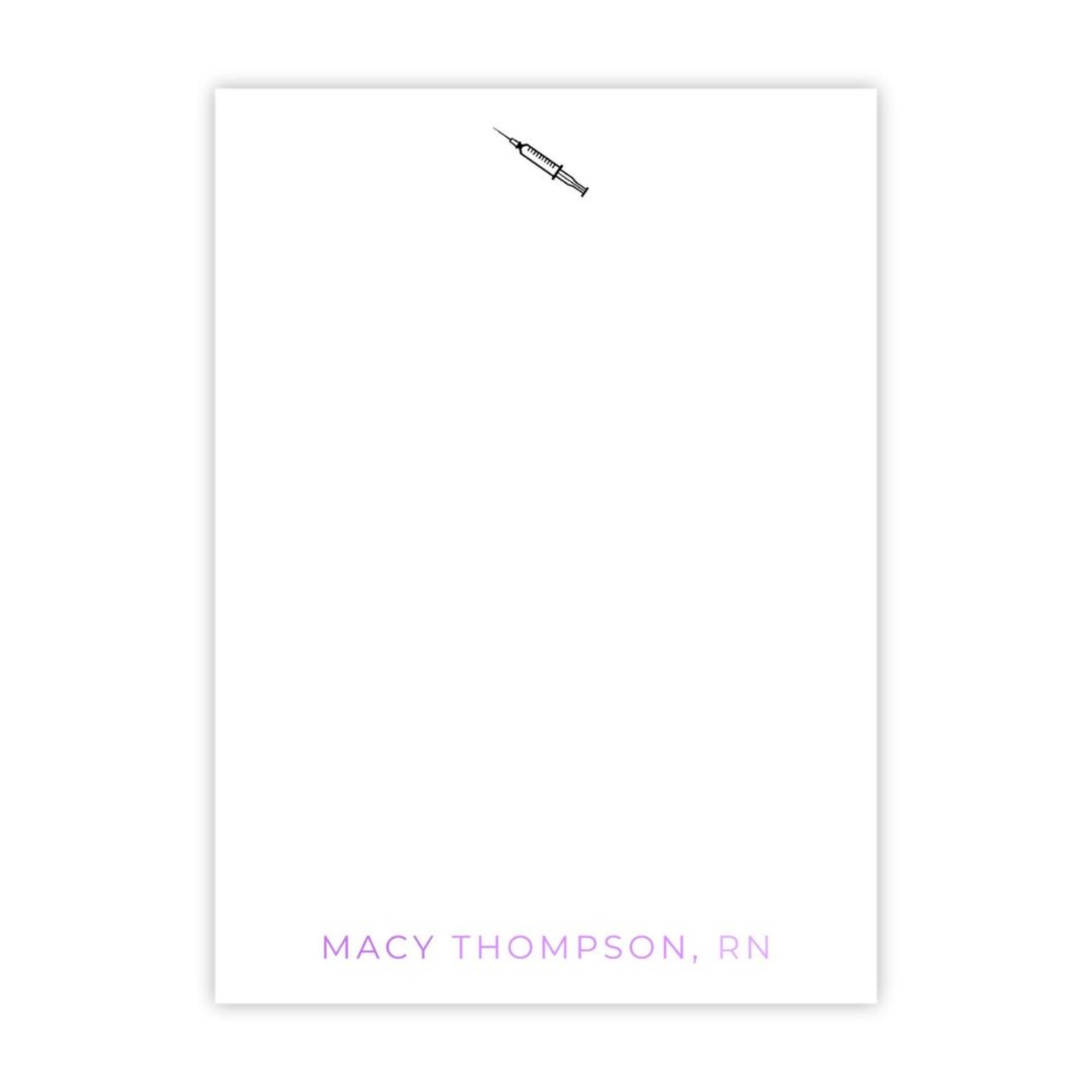 Syringe Notepad, Notepads for Nurses, Nurse Injectors, Botox - Etsy