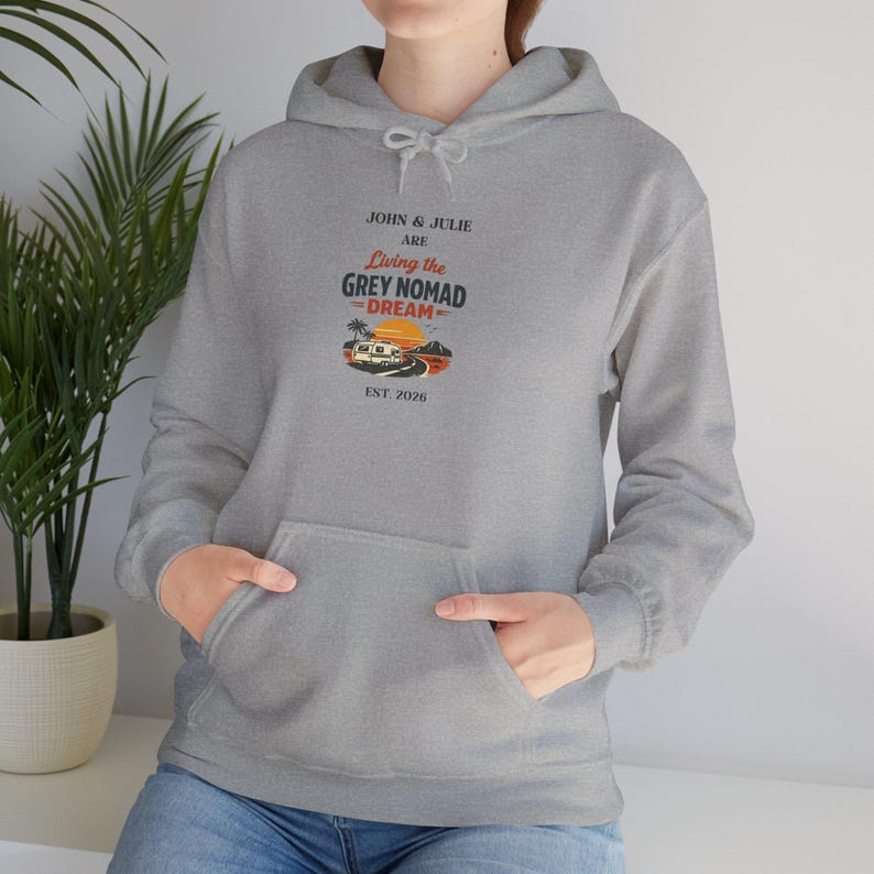 Grey Nomad Dream logo sweatshirt | vintage camper van design image 14