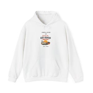 Grey Nomad Dream logo sweatshirt | vintage camper van design image 2