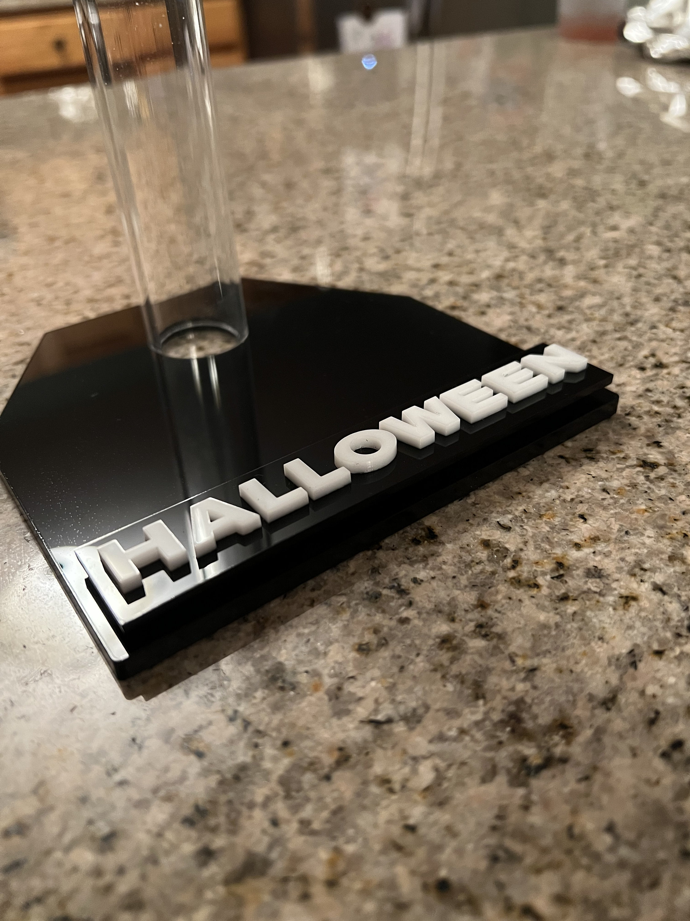 Custom Mask Display Stand With Custom Movie Title Etsy