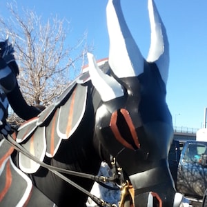 Dragon Knight Horse Chanfron Pattern