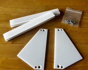 Zestaw wsporników kątowych Eurorack 3U – polimer