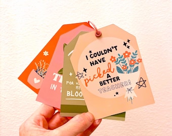 Teacher Appreciation Week Gift Tag, Teacher Thank You Card, Teacher Gift Appreciation Card, School Thank You Card, Gifts for Teachers