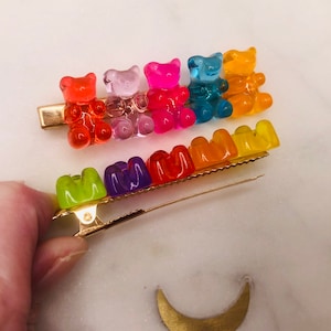 Colorful Hair Clip Cute Gummy Bear Made In Korea - Foto 6