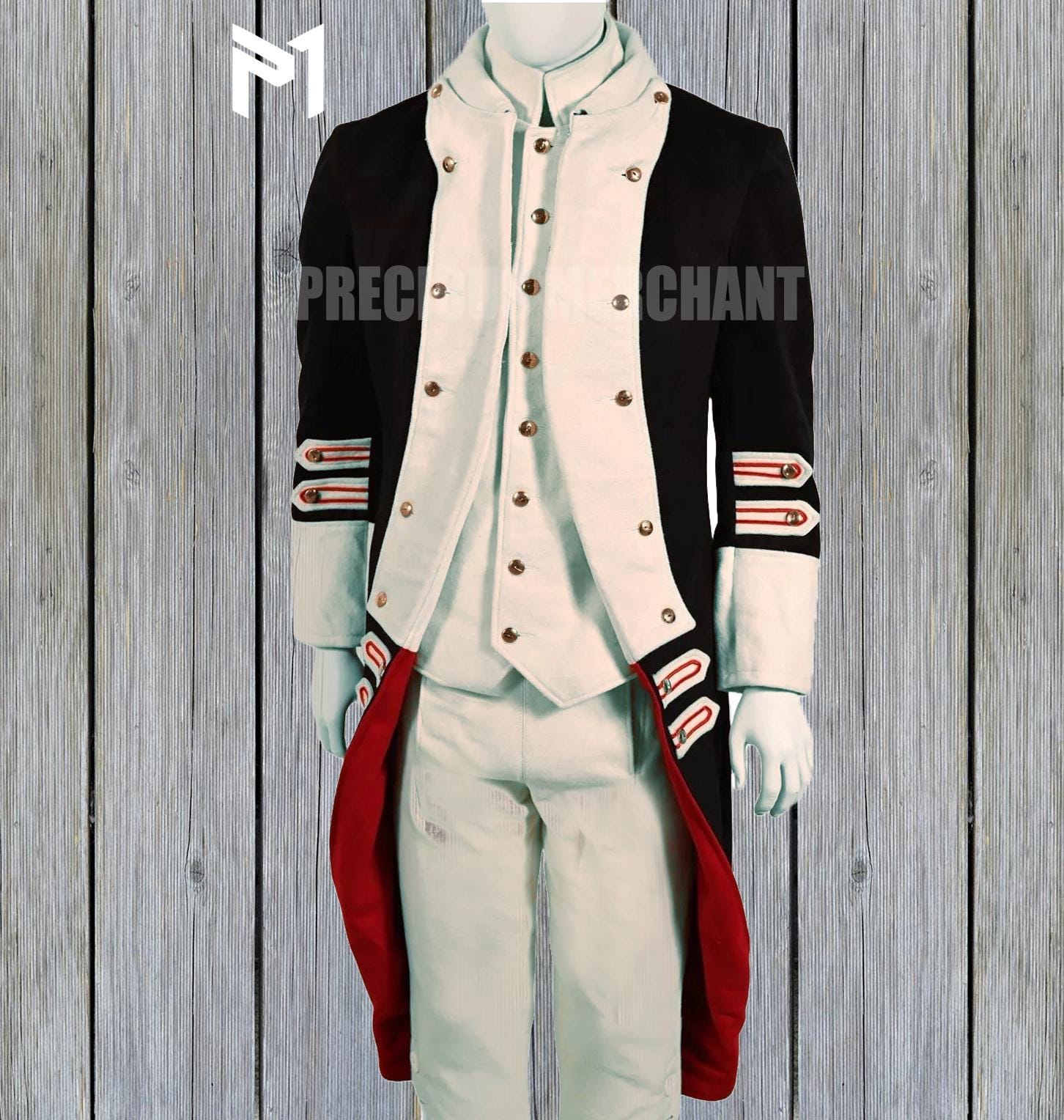 Napoleon Bonaparte Military Frock Coat - 18th Century French