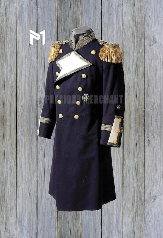 Men's Navy Blue Military Tailcoat: Gala Uniform, Historical Attire - Etsy New Zealand Men's Navy Blue Military Tailcoat: Gala Uniform, Historical Attire - Etsy New Zealand