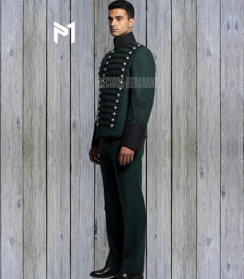 Men’s 95th Rifles Green Wool Napoleonic Uniform Jacket – British ...
