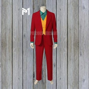 Joker 2 Joaquin Phoenix Arthur Fleck Costume - Halloween Special Cosplay Outfit - Iconic Joker Film Look - Custom Movie-Inspired Suit