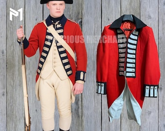 18世紀のイギリス憲兵隊の制服：赤いウールの軍服 - Etsy 日本
