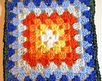 Sunrise Granny Square Pattern-Shipped Free,Incl Instructions and List Materials and Tools
