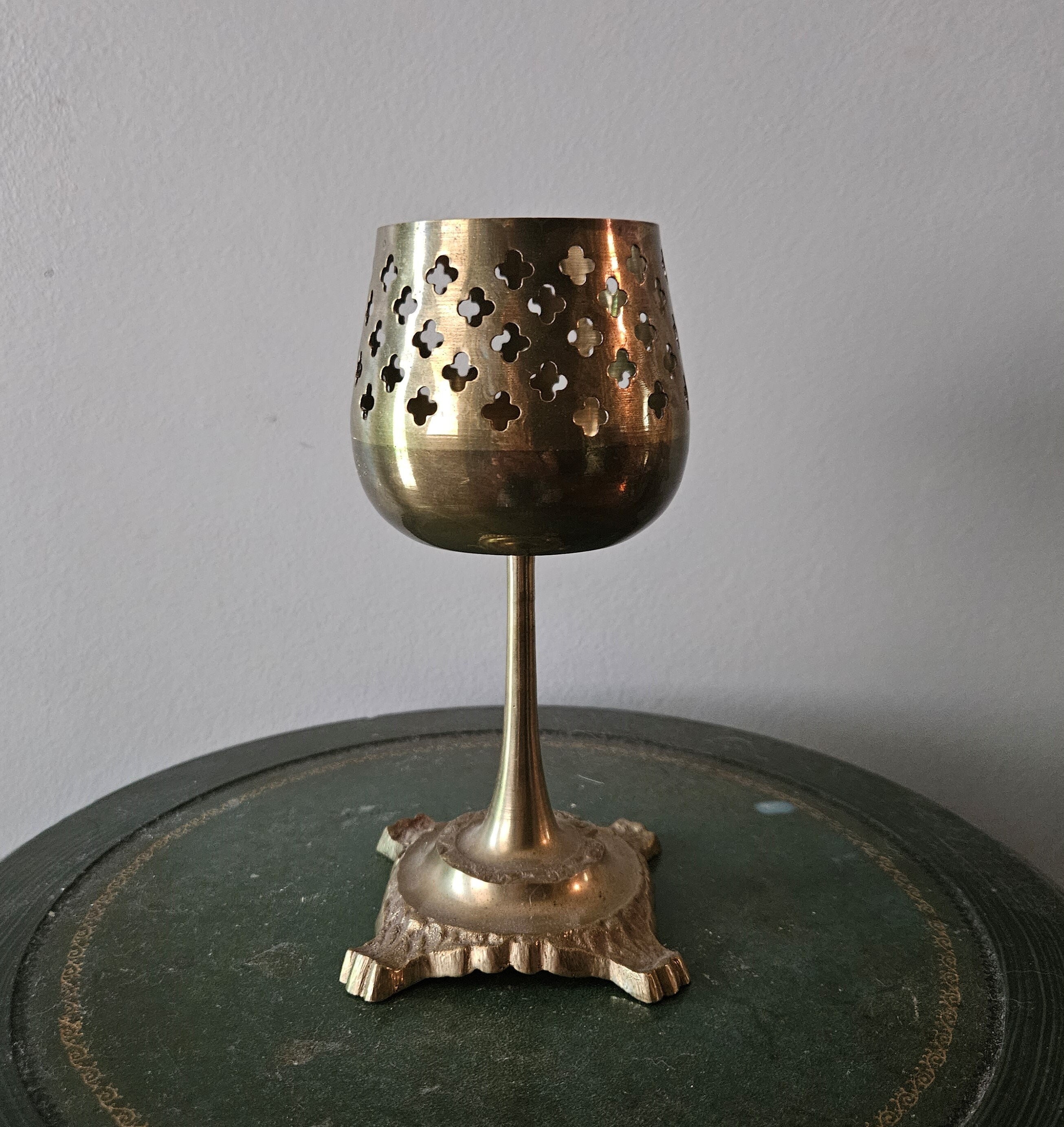Vintage Brass Tealight Holder