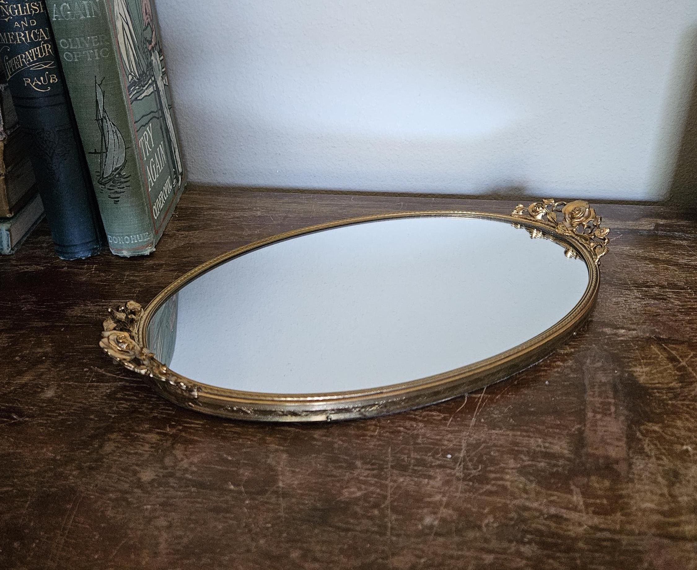 Stylebuilt Gold Vanity Mirror Tray - Etsy
