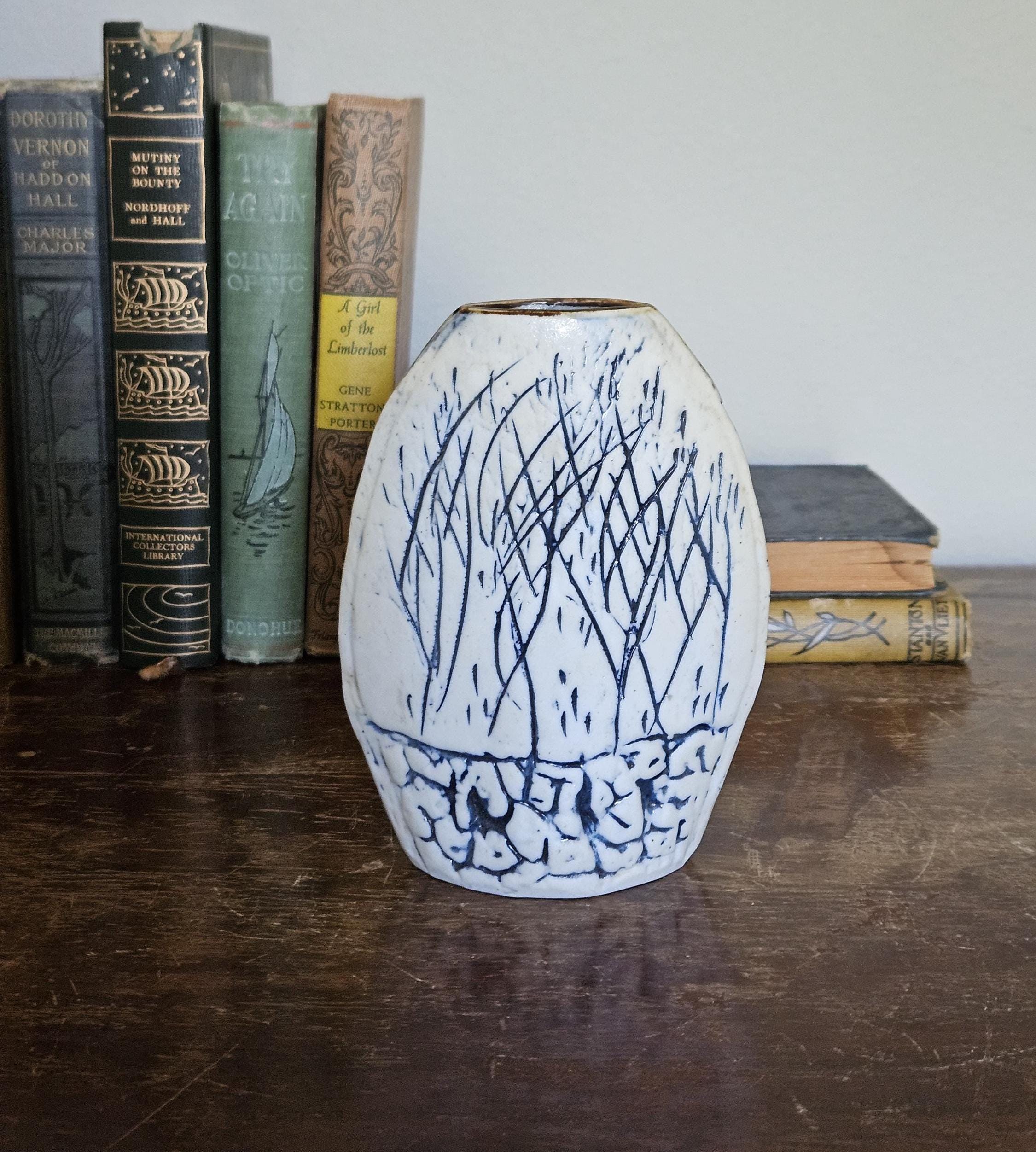マレーシア作家　TENMOKU POTTERY 天目　フラワーベース　花器 Tenmoku Malaysia - Etsy