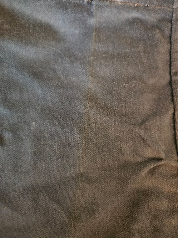 Vintage toddler blue velvet shorts overalls - image 3