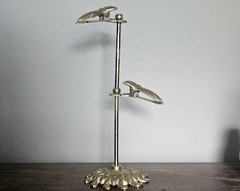 Vintage Brass Double Hand Clip Stand