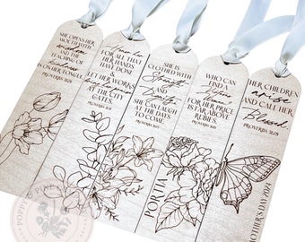Proverbs 31 Virtuous Woman Bible Bookmarks SVG DIGITAL