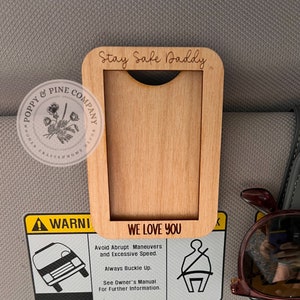 Clip para visera fotográfica de madera cortada con láser DIGITAL