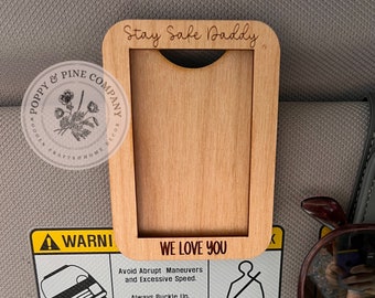 Wooden Laser Cut Photo Visor Clip DIGITAL