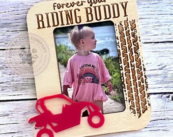 Father's Day Mother's Day Riding Buddy Photo Frame | Picture Frame | Fridge Magnet | Visor Frame | SXS | Side by Side | ATV