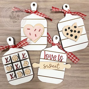 Love is Sweet Valentine’s Day Decor | Laser Cut File| Hearts |Tiered Tray| Ornaments