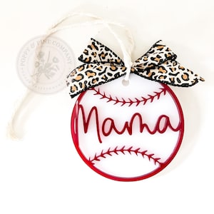 Baseball Softball Mama Auto Anhänger | Taschenanhänger| DIGITAL| LASER