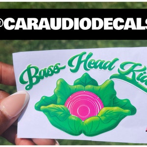 Adesivo Bass Head Kids 2 - Adesivo per autoradio - Adesivo Basshead