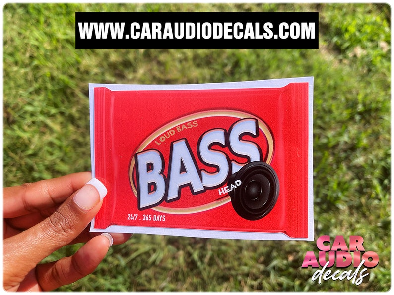 Basshead Candy Wafer Decalcar Audio Decalsbasshead Decalssubwoofer