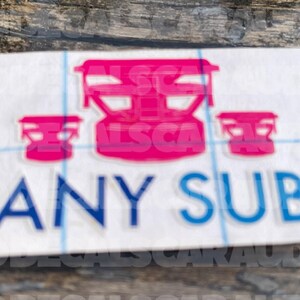 Many Subs Decal