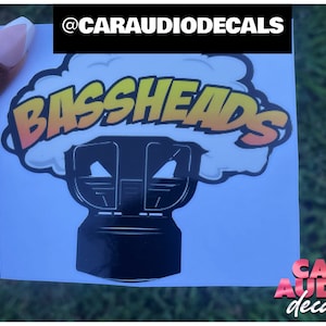 Adesivo per auto Bassheads 2 - Adesivo per auto - Adesivo per auto - Adesivo per auto