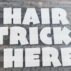 Hair Trick Here Car Audio Decal-Basshead Decals-Hair Trick-Car Audio Decals-Car Audio Sticker