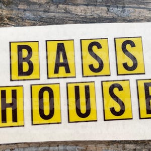 Bass House Decal-Car Audio Decal-Basshead Decal
