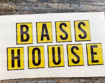 Bass House Decal-Car Audio Decal-Basshead Decal