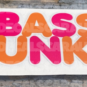 Decalcomania Bass Junkie - Decalcomania Car Audio - Decalcomania Basshead