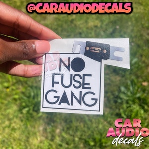 No Fuse Gang Basshead Decal