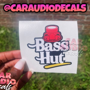 BassHead Bass Hut-Basshead Decals-Subwoofer-Car Audio Decals-Car Audio Sticker