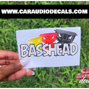 Angry Basshead Decal-Car Audio-Car Audio Decal