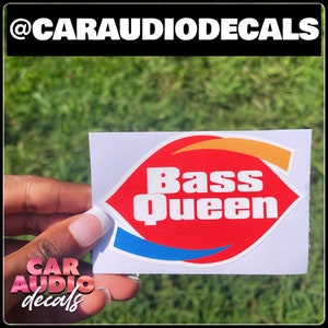 Bass Queen 2 Parody Car Audio Decal-Car Audio Decal-Car Sticker