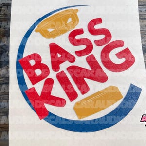 Bass King Decal-Car Audio Decal-Basshead Decal