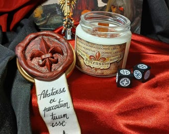 Battle Sisters Candle | War Hammer 40K | Grimdark | I am 100% wax | Geek Aromatic Fandom Candle | bolter | Adepta Sororitas |  Emperor |