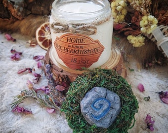 Hearthstone Candle – World of Warcraft Candle | Soy Wax | Handmade Geek Gift | WoW Hearthstone | Horde & Alliance | Azeroth