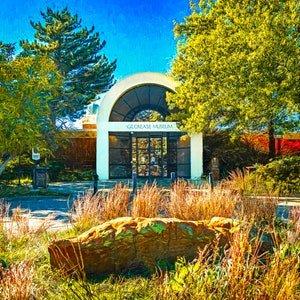 Tulsa Oklahoma Skyline Wall Art, Tulsa Gilcrease Museum, Tulsa Skyline Art, Tulsa Art Print, Gilcrease Museum Last Look