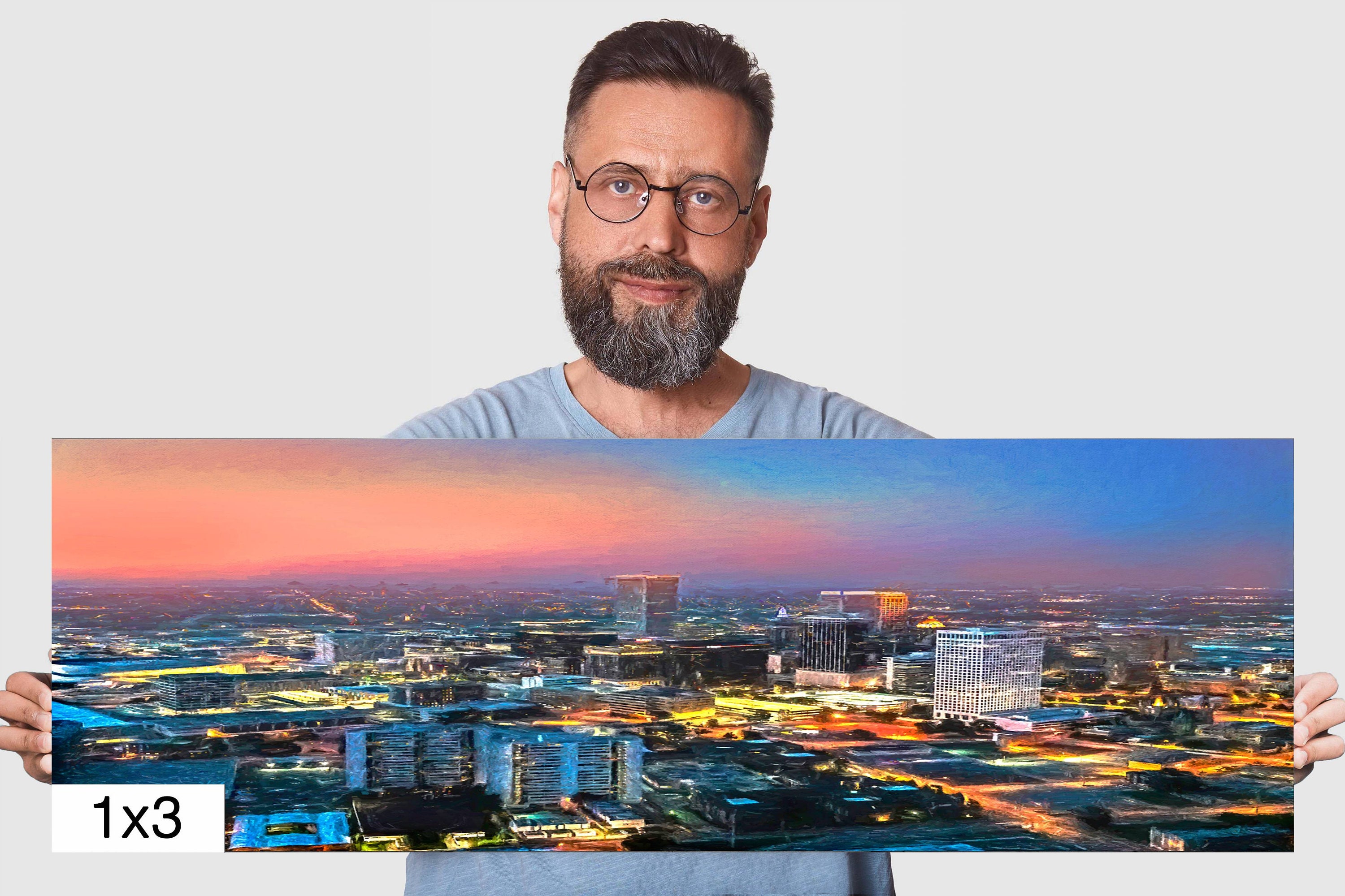 Tulsa Oklahoma Skyline Wall Art, Tulsa Skyline Art, Tulsa Art Print